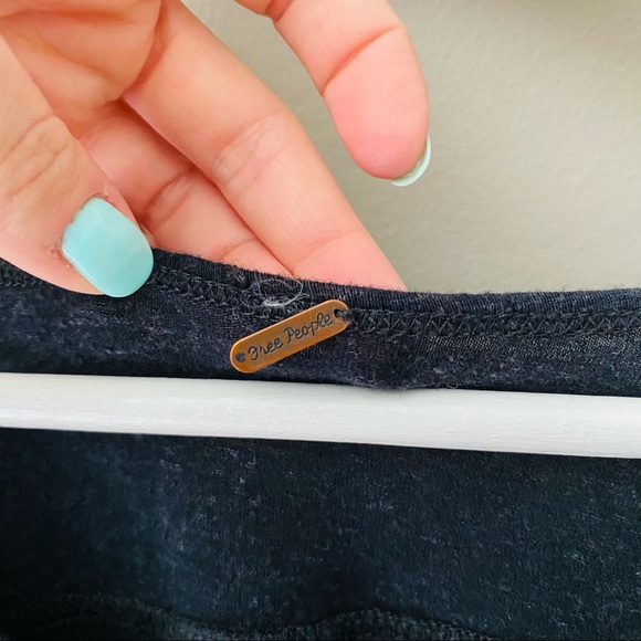 Free People Bittersweet Cold Shoulder Top Black - Picture 5 of 8